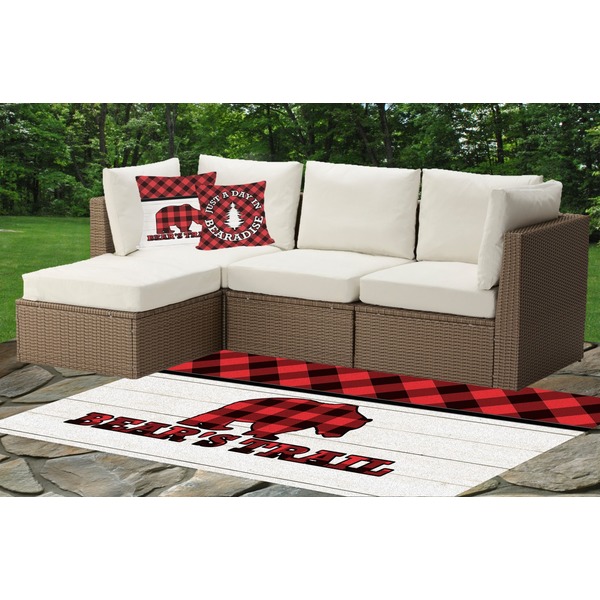 Lumberjack Plaid Indoor / Outdoor Rug & Cushions
