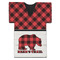 Lumberjack Plaid Jersey Bottle Cooler (Personalized)