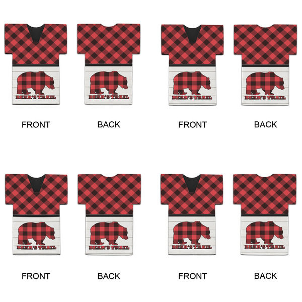 Lumberjack Plaid Jersey Bottle Cooler - Set of 4 - APPROVAL