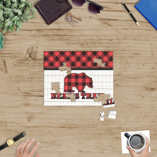 Lumberjack Plaid Jigsaw Puzzle 252 Piece - In Context