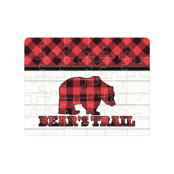 Custom Lumberjack Plaid Jigsaw Puzzles (Personalized)