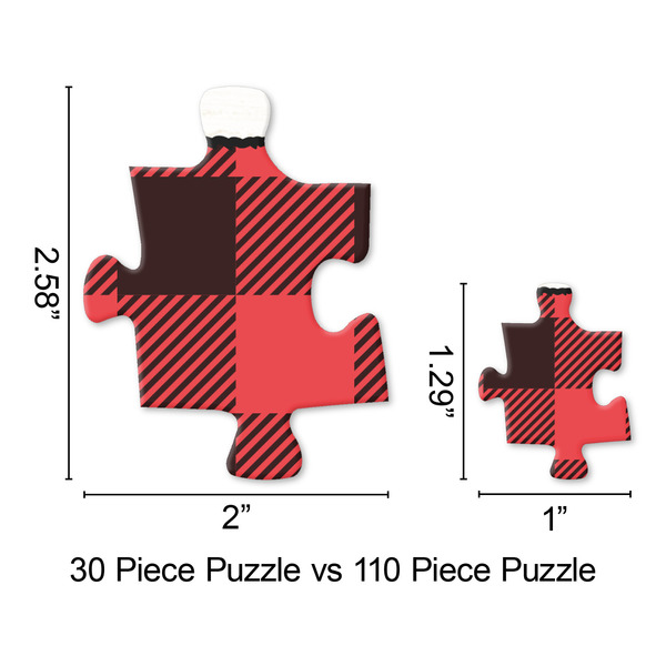 Lumberjack Plaid Jigsaw Puzzle - Piece Comparison