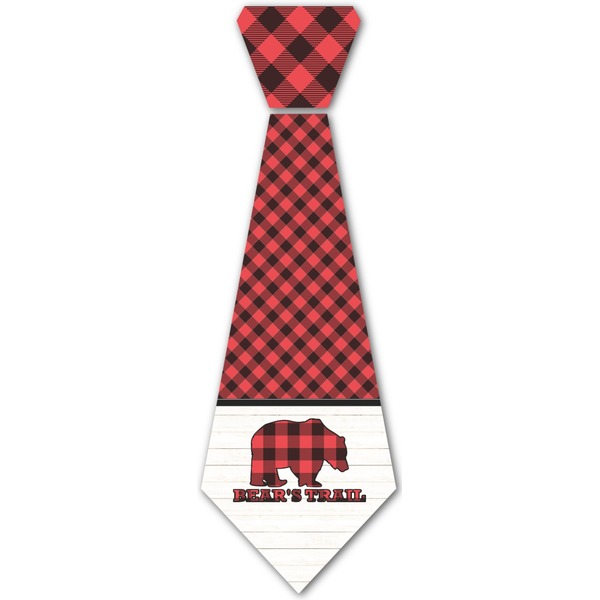 Custom Lumberjack Plaid Iron On Tie (Personalized)