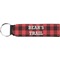 Lumberjack Plaid Neoprene Keychain Fob (Personalized)