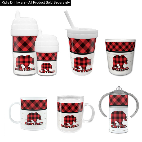 Lumberjack Plaid Kid's Drinkware - Customized & Personalized