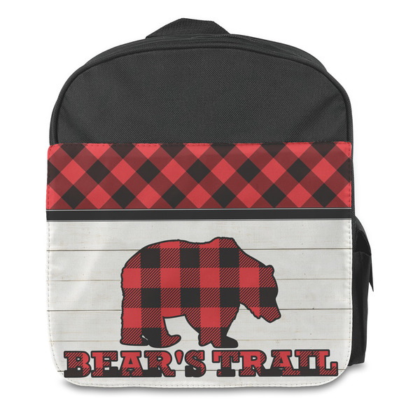 Lumberjack Plaid Kids Backpack - Front