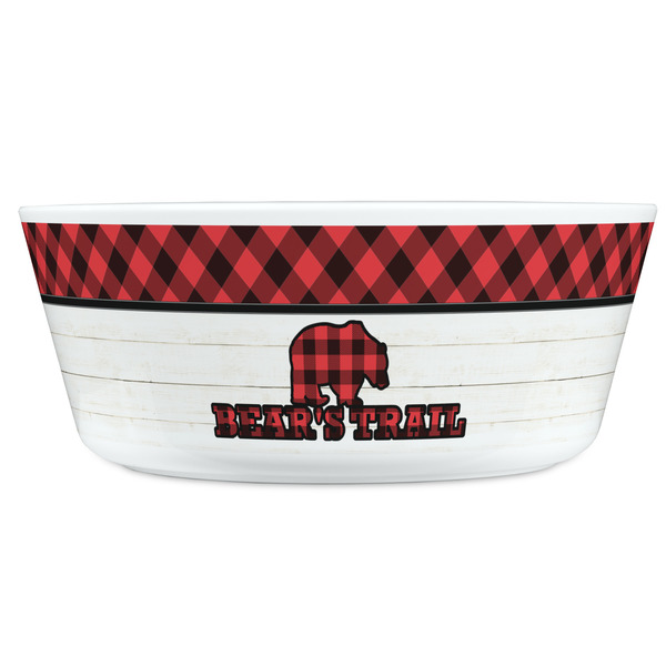 Lumberjack Plaid Kids Bowls - FRONT