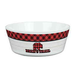 Lumberjack Plaid Kid's Bowl (Personalized)