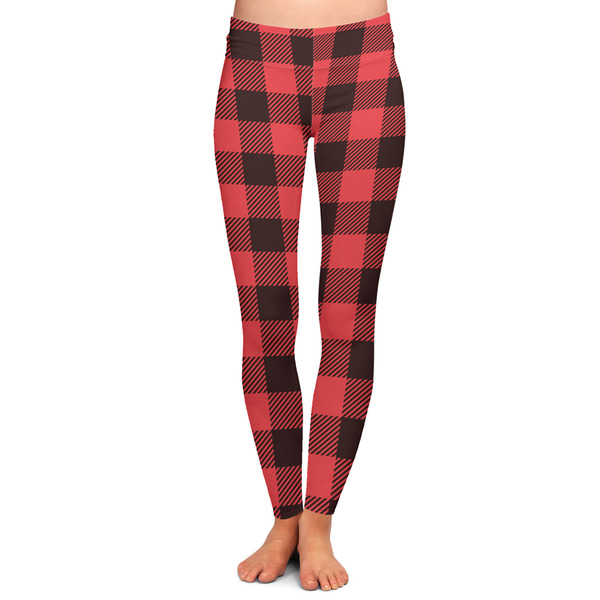 Custom Lumberjack Plaid Ladies Leggings - Extra Small