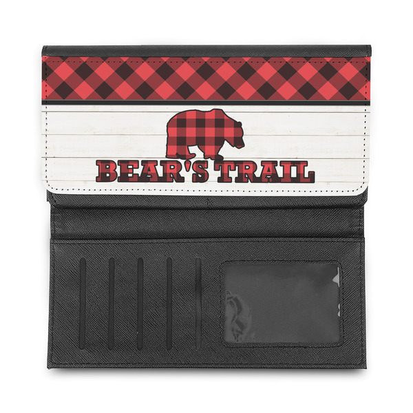 Lumberjack Plaid Ladies Wallet - Half Way Open