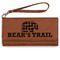 Lumberjack Plaid Ladies Leatherette Wallet - Laser Engraved - Rawhide (Personalized)