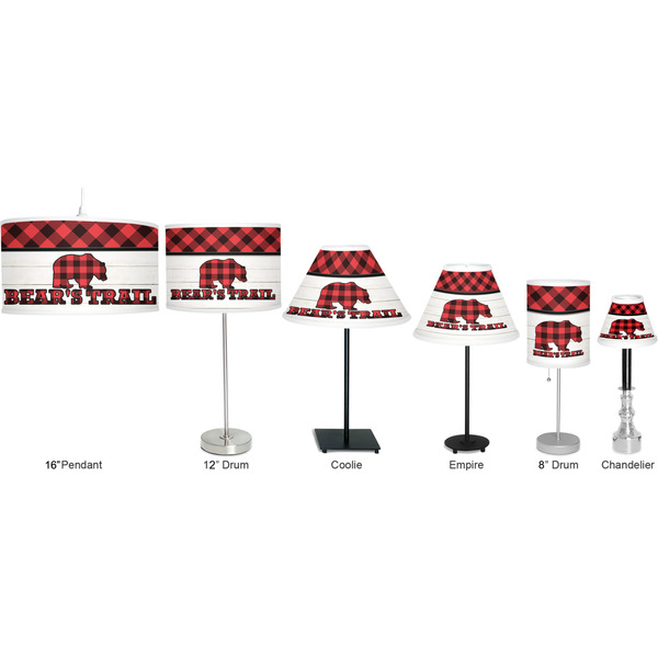 Lumberjack Plaid Lamp Full View Size Comparison