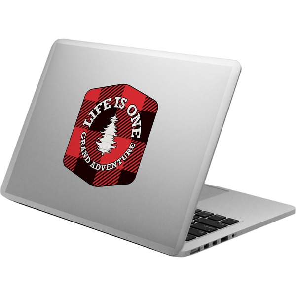 Custom Lumberjack Plaid Laptop Decal (Personalized)
