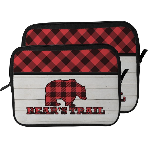 Lumberjack Plaid Laptop Sleeve (Size Comparison)