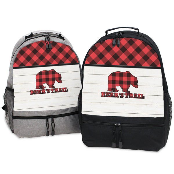 Lumberjack Plaid Large Backpacks - Both