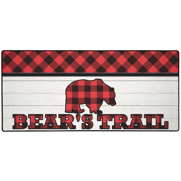 Custom Lumberjack Plaid 3XL Gaming Mouse Pad - 35" x 16" (Personalized)