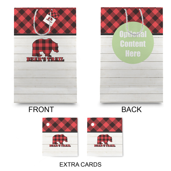 Lumberjack Plaid Large Gift Bag - Approval