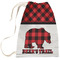 Lumberjack Plaid Laundry Bag - Large (Personalized)