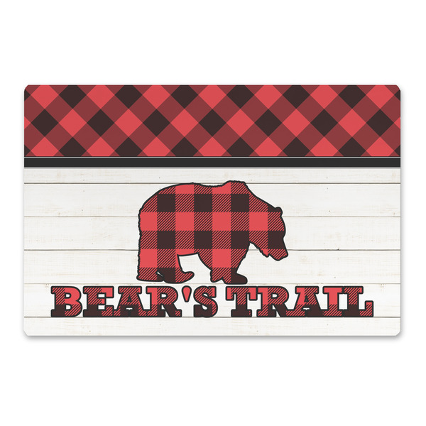 Custom Lumberjack Plaid Large Rectangle Car Magnet (Personalized)
