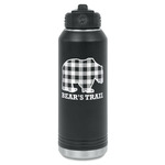 Lumberjack Plaid Water Bottles - Laser Engraved (Personalized)