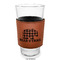 Lumberjack Plaid Laserable Leatherette Mug Sleeve - In pint glass for bar