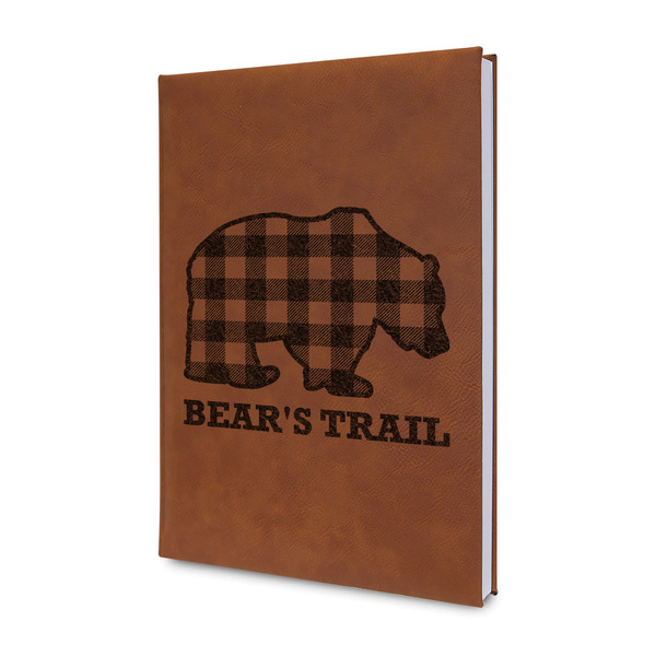 Custom Lumberjack Plaid Leather Sketchbook - Small - Single Sided (Personalized)