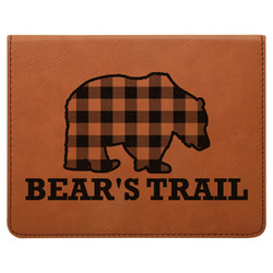 Lumberjack Plaid Leatherette 4-Piece Wine Tool Set (Personalized)