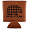 Lumberjack Plaid Leatherette Can Sleeve (Personalized)