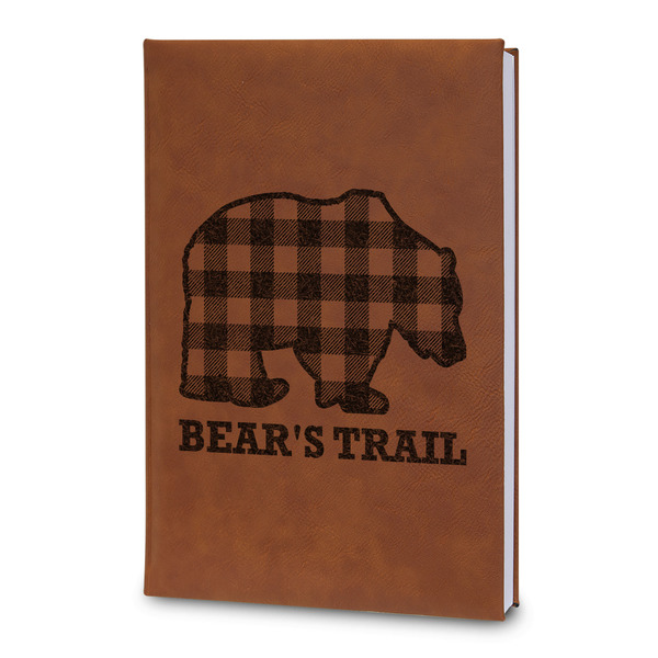 Custom Lumberjack Plaid Leatherette Journal - Large - Double Sided (Personalized)