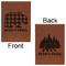 Lumberjack Plaid Leatherette Journals - Large - Double Sided - Front & Back View
