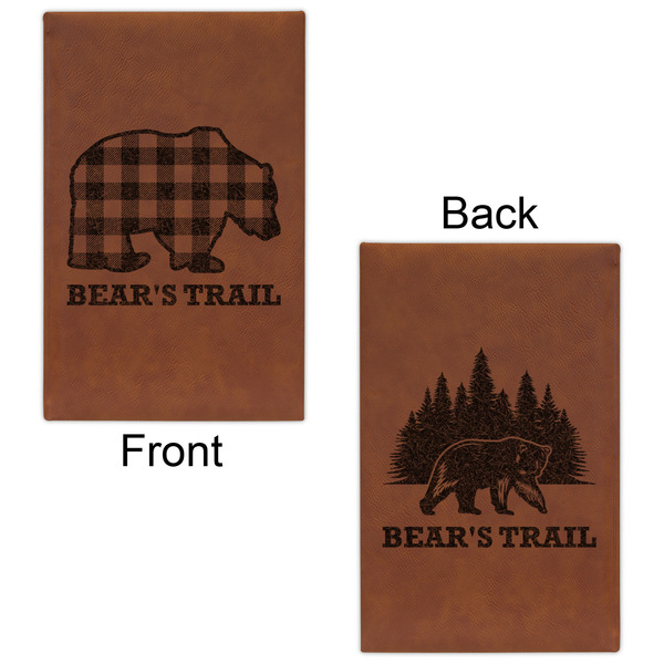 Lumberjack Plaid Leatherette Sketchbooks - Small - Double Sided - Front & Back View
