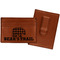 Lumberjack Plaid Leatherette Wallet with Money Clips - Front and Back
