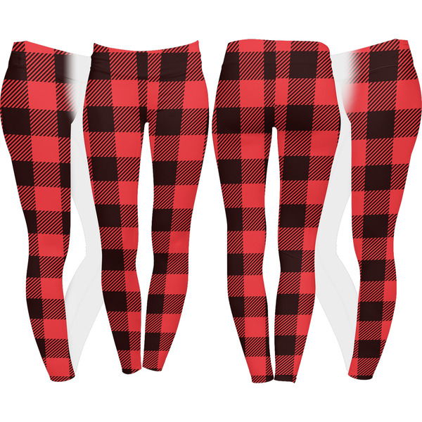 Lumberjack Plaid Leggings Turn Around - Apvl