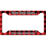 Lumberjack Plaid License Plate Frame (Personalized)