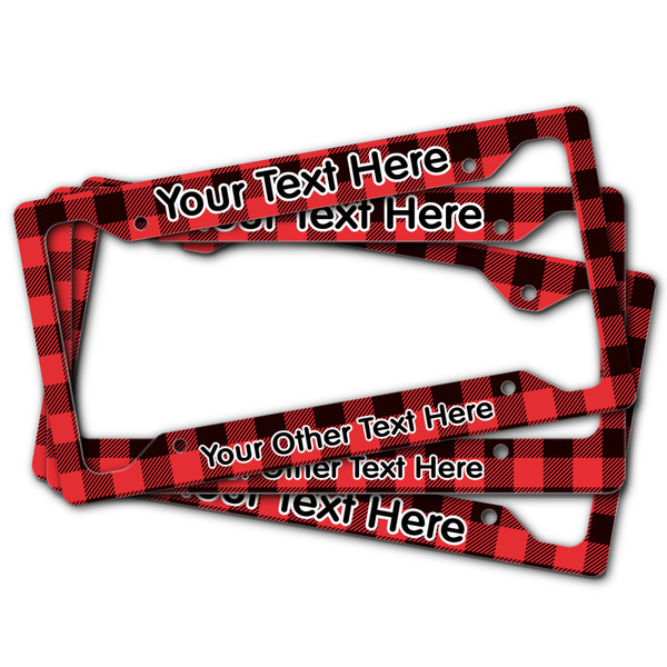 Lumberjack Plaid License Plate Frames - (PARENT MAIN)