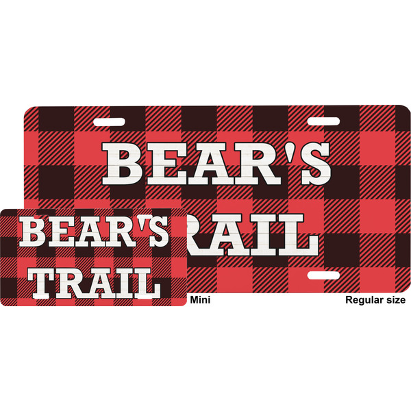 Lumberjack Plaid License Plate (Sizes)