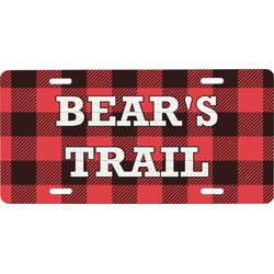 Lumberjack Plaid Front License Plate (Personalized)