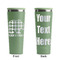 Lumberjack Plaid Light Green RTIC Everyday Tumbler - 28 oz. - Front and Back