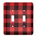 Lumberjack Plaid Light Switch Cover (2 Toggle Plate)