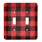 Lumberjack Plaid Light Switch Cover (2 Toggle Plate)