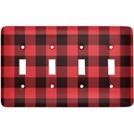 Lumberjack Plaid Light Switch Cover (4 Toggle Plate)