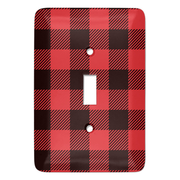Custom Lumberjack Plaid Light Switch Cover (Single Toggle)