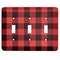 Lumberjack Plaid Light Switch Covers (3 Toggle Plate)