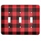Lumberjack Plaid Light Switch Cover (3 Toggle Plate)
