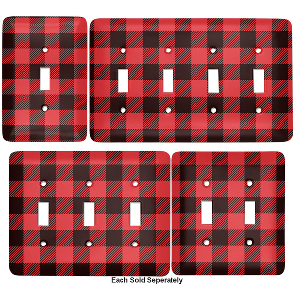 Lumberjack Plaid Light Switch Covers all sizes