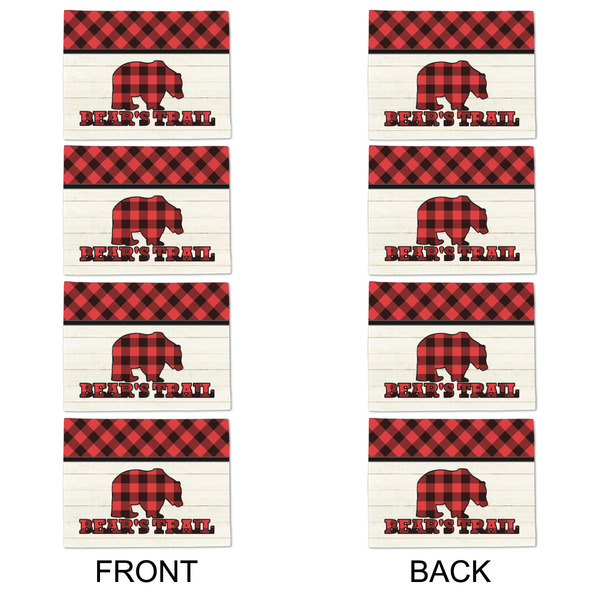 Lumberjack Plaid Linen Placemat - APPROVAL Set of 4 (double sided)