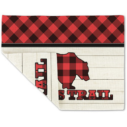 Lumberjack Plaid Double-Sided Linen Placemat - Single w/ Name or Text