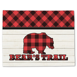 Lumberjack Plaid Single-Sided Linen Placemat - Single w/ Name or Text