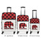 Lumberjack Plaid Luggage Bags all sizes - With Handle