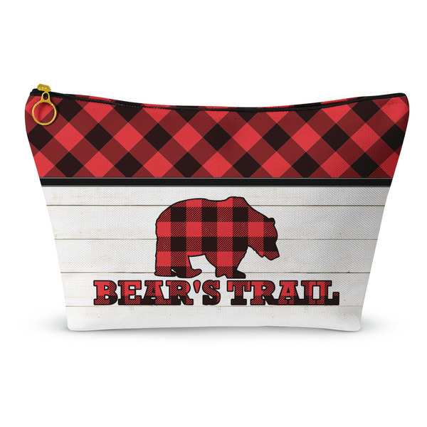 Custom Lumberjack Plaid Makeup Bag - Small - 8.5"x4.5" (Personalized)